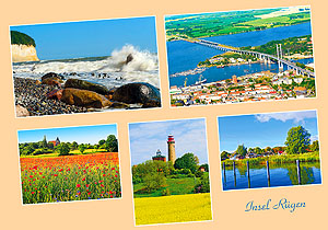 Mehrbild-Postkarten Rügen