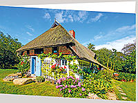 Rohrgedecktes Haus