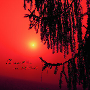 In mir ist Stille - vor mir ist Licht.